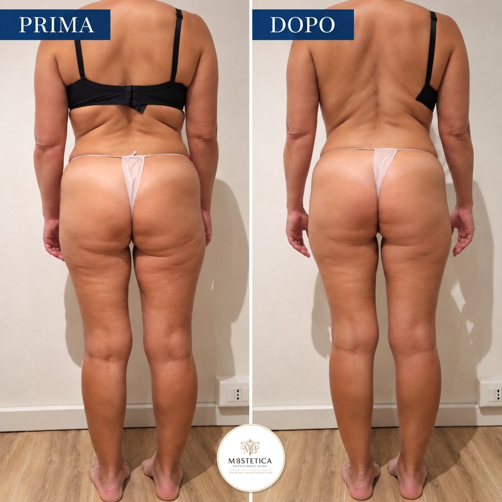 Rimodellamento glutei e gambe Genova prima e dopo